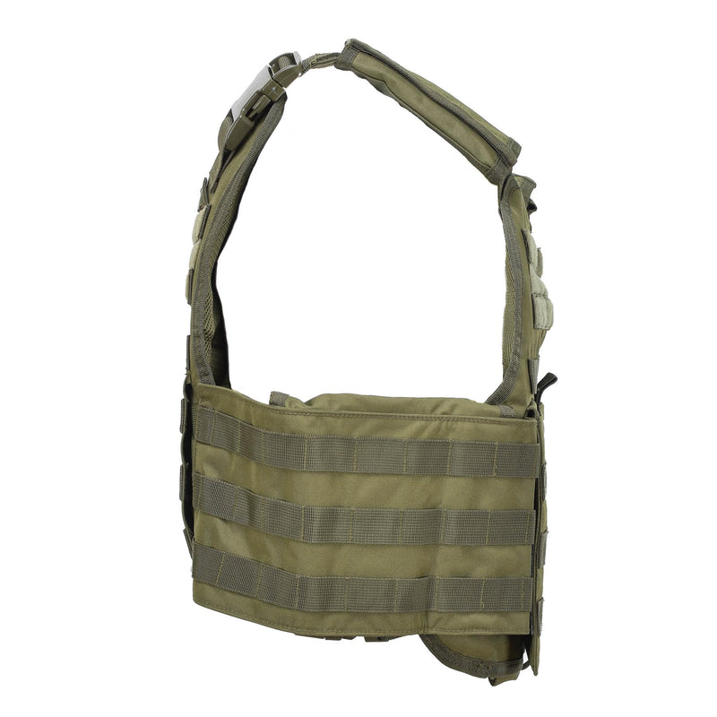 MIL-TEC MILITAIRE PLAAT CARANT TACTICAL VEST GEBRUIK VAN DEZE STANGEN MOLLE SYSTEEM OLIVE