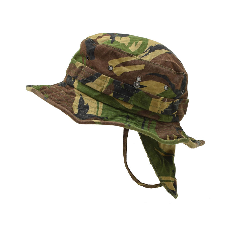 Origineel Nederlands militair Panama hoed nekflap tactisch DMP boonie cap surplus