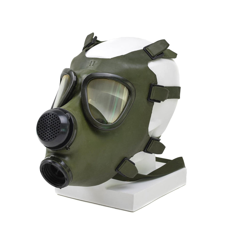 Roemeens M74 Gasmasker Volledig gezicht NBC Aspirator Vintage Olive Militair Surplus