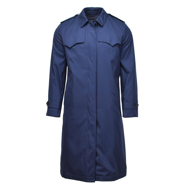 Originele Nederlandse militaire dames trench jas vast blauwe regenjas gewatteerde voering