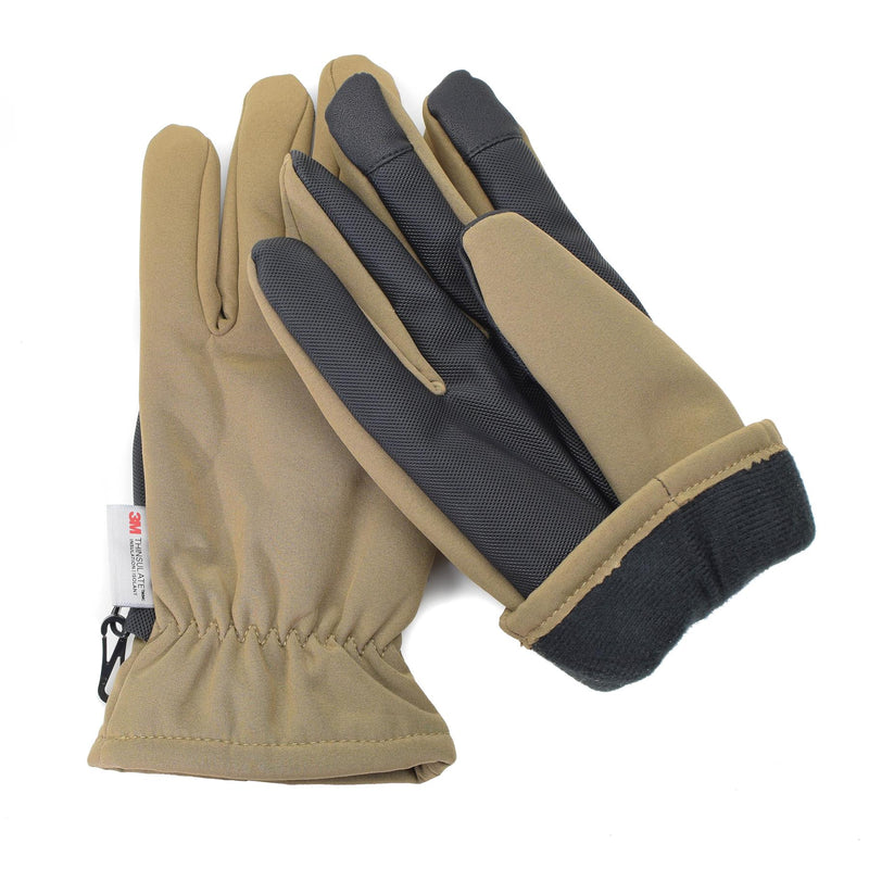 Mil-Tec Handschoenen Softshell Thinsule ™ voering Coyote Winterheren Tactical Thermal