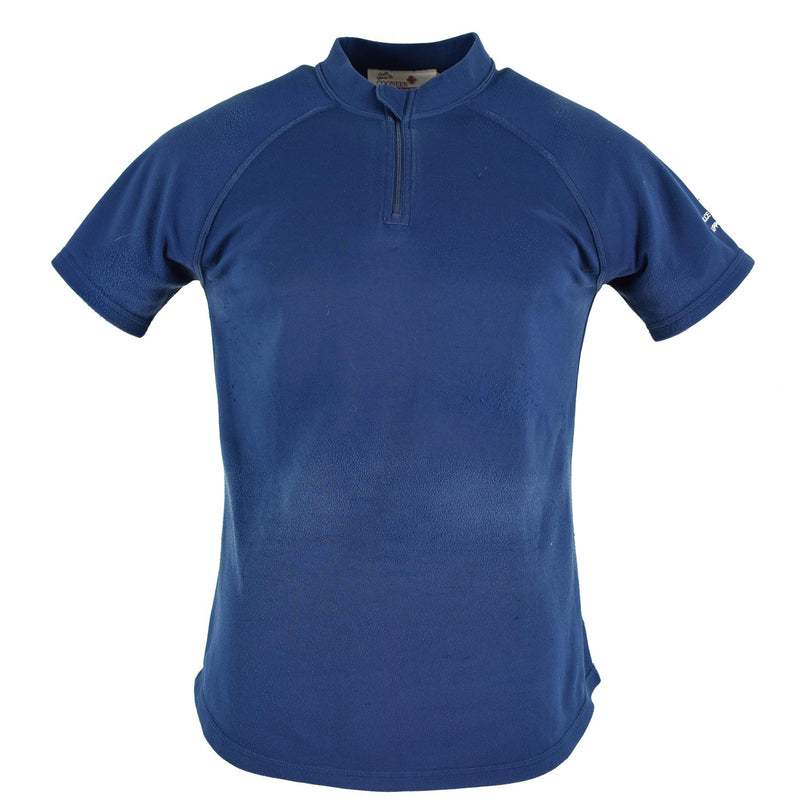 Origineel Britse politie T-shirt blauw ademend materiaal voor zip bewaker shirt vooraan