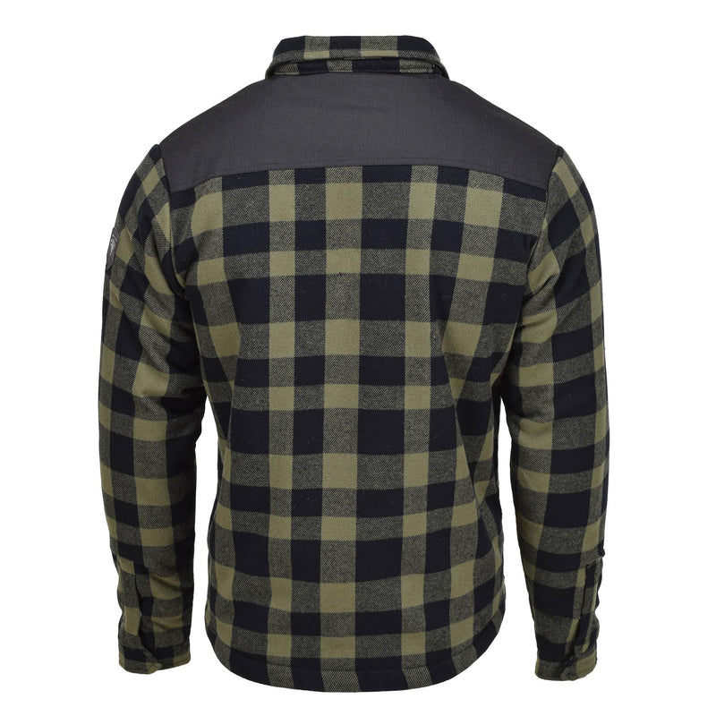 Mil-Tec Duitse militaire houthakkerjack Plaid Geroold Warm zwarte olijfnieuw