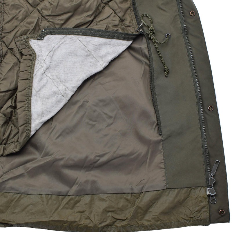 Originele Oostenrijkse militaire gore-tex parka W voering regenjack casual formeel
