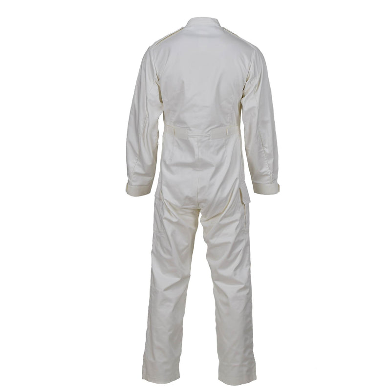 Originele Britse militaire witte coveralls jumpsuit lichtgewicht ruime fit nieuw