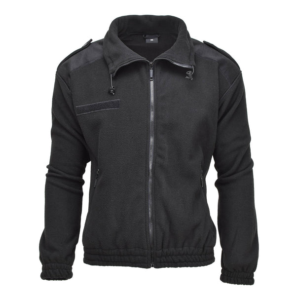 Mil-Tec Army Style Fleece Pullover Cold Weather Jacket Sportswear Sweater Zwart