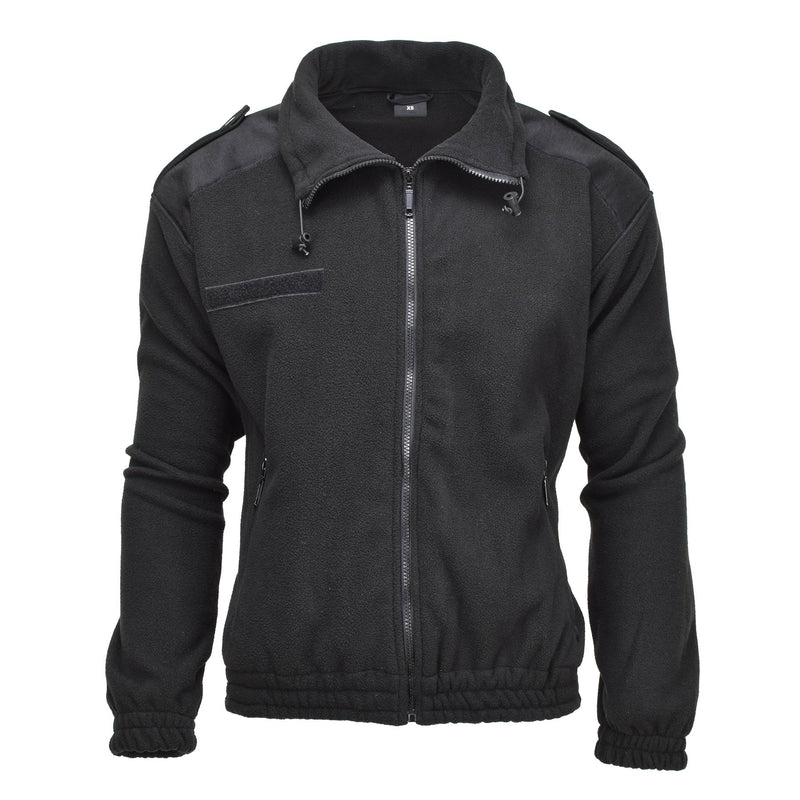 Mil-Tec Army Style Fleece Pullover Cold Weather Jacket Sportswear Sweater Zwart