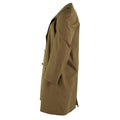 Originele formele trenchcoat van het Nederlandse leger, bruine militaire overtollige officiersjas NIEUW