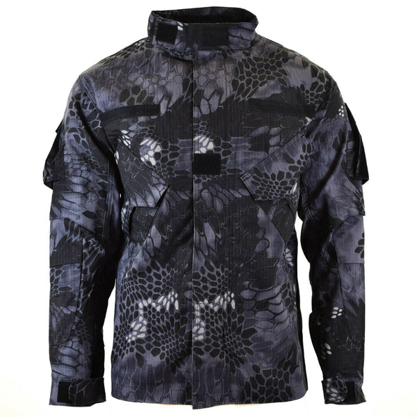 Merk leger militaire stijl gevechtsjack missie slang zwart camouflage uniform