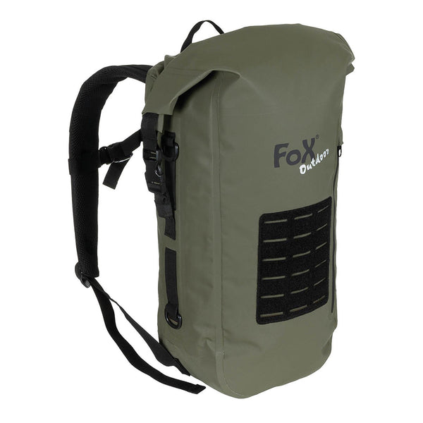 MFH MILITAIRE OLIVE DRY TAG PVC Lichtgewicht Waterdichte wandelrugzak Molle Nieuw