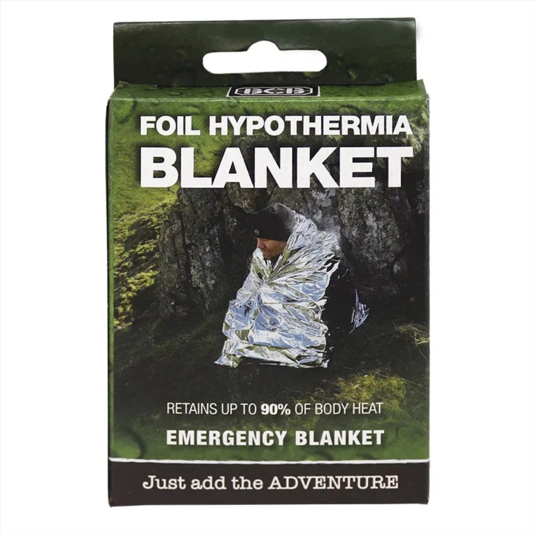 BCB Hypothermie Ruimtedeken 84x54 Compacte lichtgewicht nooddeken
