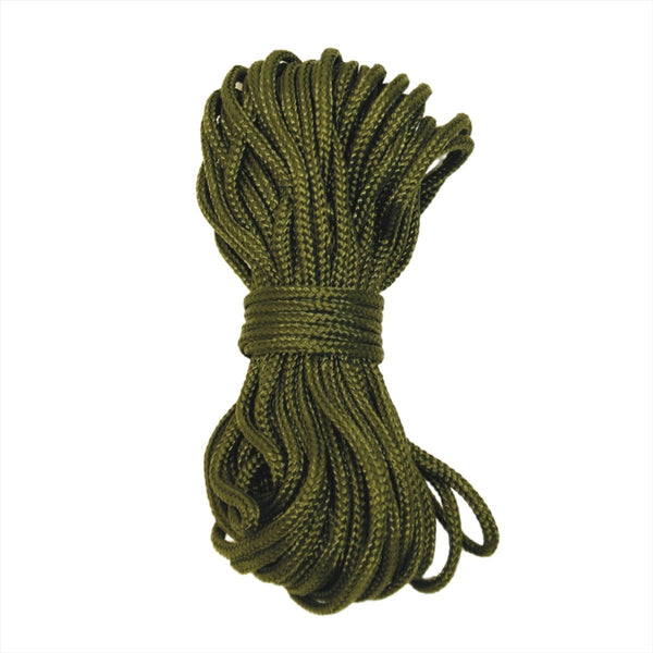 BCB Paracord 15M Long Breaking Strain 50Kg Water Resistant Sheath Olive