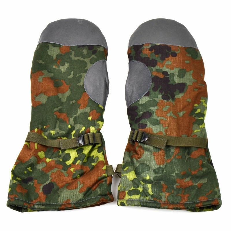 Origineel Duits leger flecktarn camo wanten bw militaire uitgifte gevechtshandschoenen