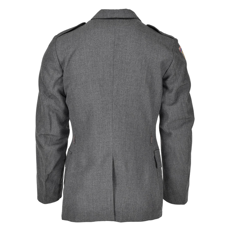 Echte Deense uniforme jas leger grijs militair surplus uniform jurkofficier