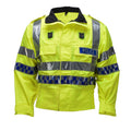 Origineel reflecterend uniformjack van de Schotse politie geel