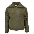 Blochl -merk Oostenrijkse militaire stijl fleece jas hoge nek vol ritssluiting ademend