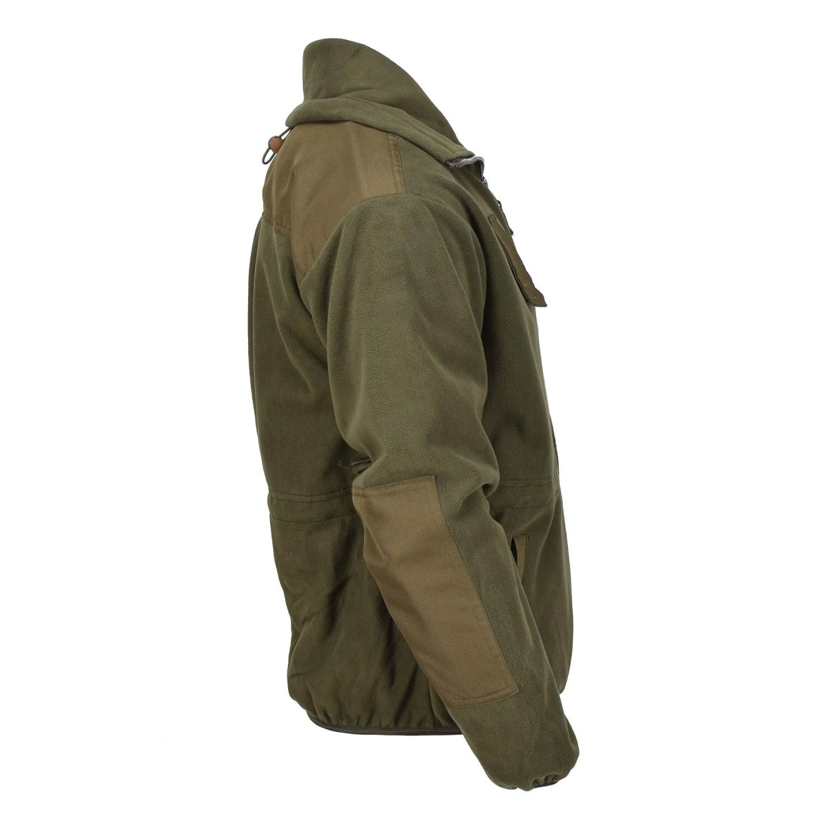 Blochl -merk Oostenrijkse militaire stijl fleece jas hoge nek vol ritssluiting ademend