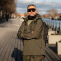 Blochl Brand Militaire stijl Multifunctionele Merino Neck Bandana Zwart nieuw