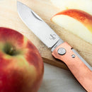 Boker Plus Atlas opvouwbaar zakmes 12C27 staalblad koperen handvat brons