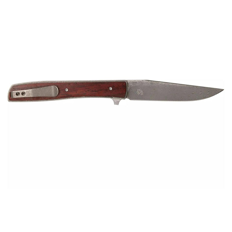 Boker Plus Urban Trapper Pocket Knife Damascus Blade Cocobolo Wood Handle - GoMilitar