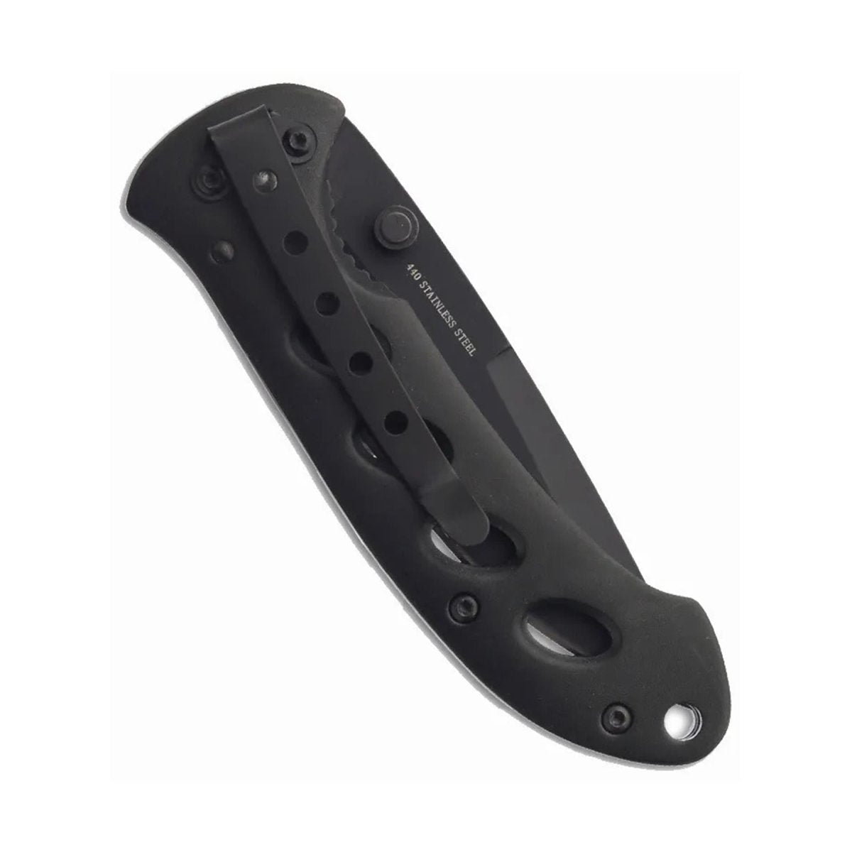BOKER Shadow Opvouwbaar zakmes drop point vorm 440A roestvrij staal zwart