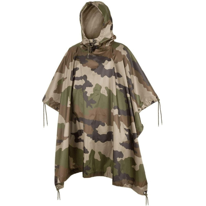 Militaire stijl CCE camouflage waterdichte ripstop ponchocape met capuchon voor buiten en tactisch gebruik