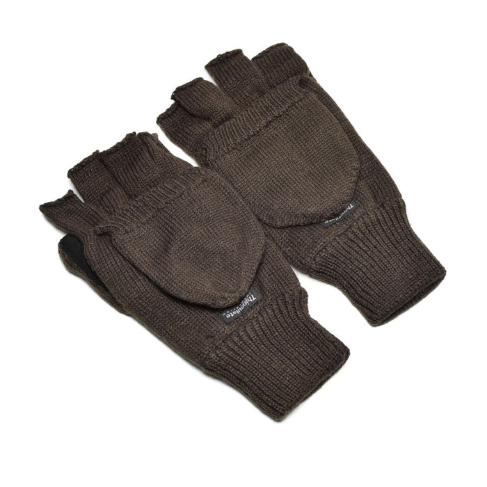Merk Thinsulate Vingerwanten handschoenen winter Zwart Olijf OD