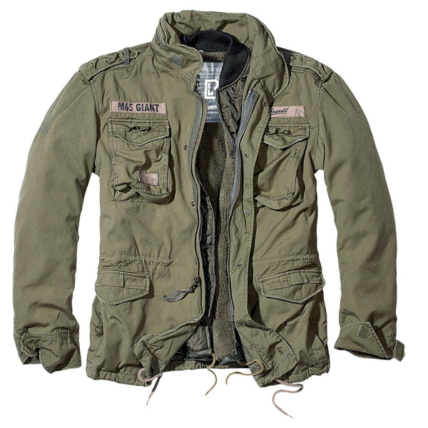 Brandit Classic M65 Giant Jacket Military Vintage Style verwijderbare voering Olive