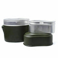 BW Duitsland Army Style Mess Kit Aluminium Militaire Bowler Pot 3 Pieces Kit Repro