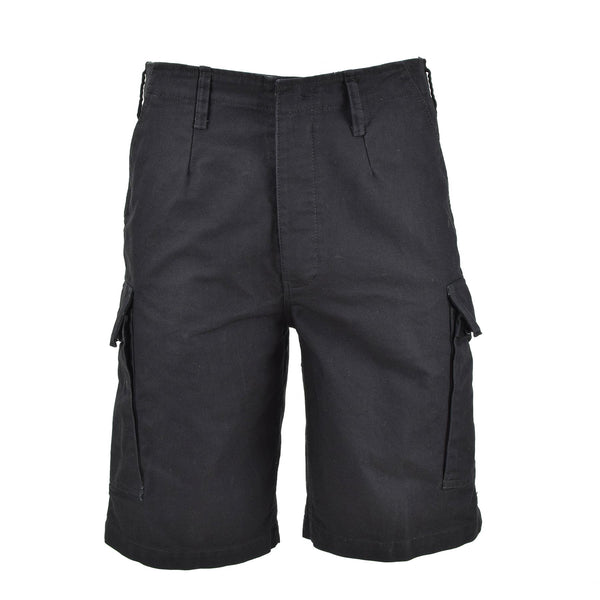 MIL-TEC merk Duitse legerstijl zwarte voorgesproken Moleskin Bermuda militaire shorts