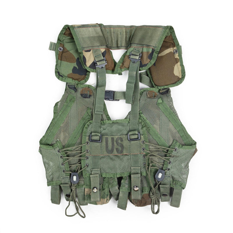 Origineel Amerikaans militair tactisch vest Combat Woodland Magazine Grenade Pouches