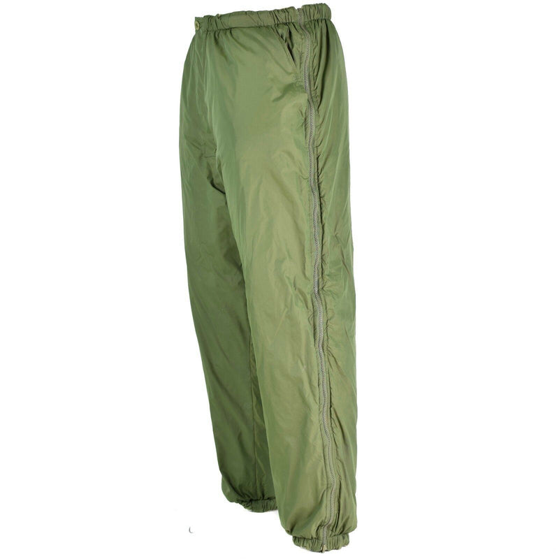 Brits leger omkeerbare broek thermisch groen kaki koud weer broek softtie