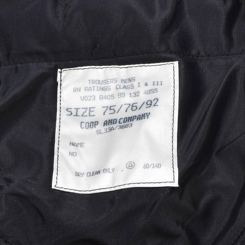 Origineel Brits leger Royale Navy klasse 1 broek jurk zwarte formele broeken nieuw