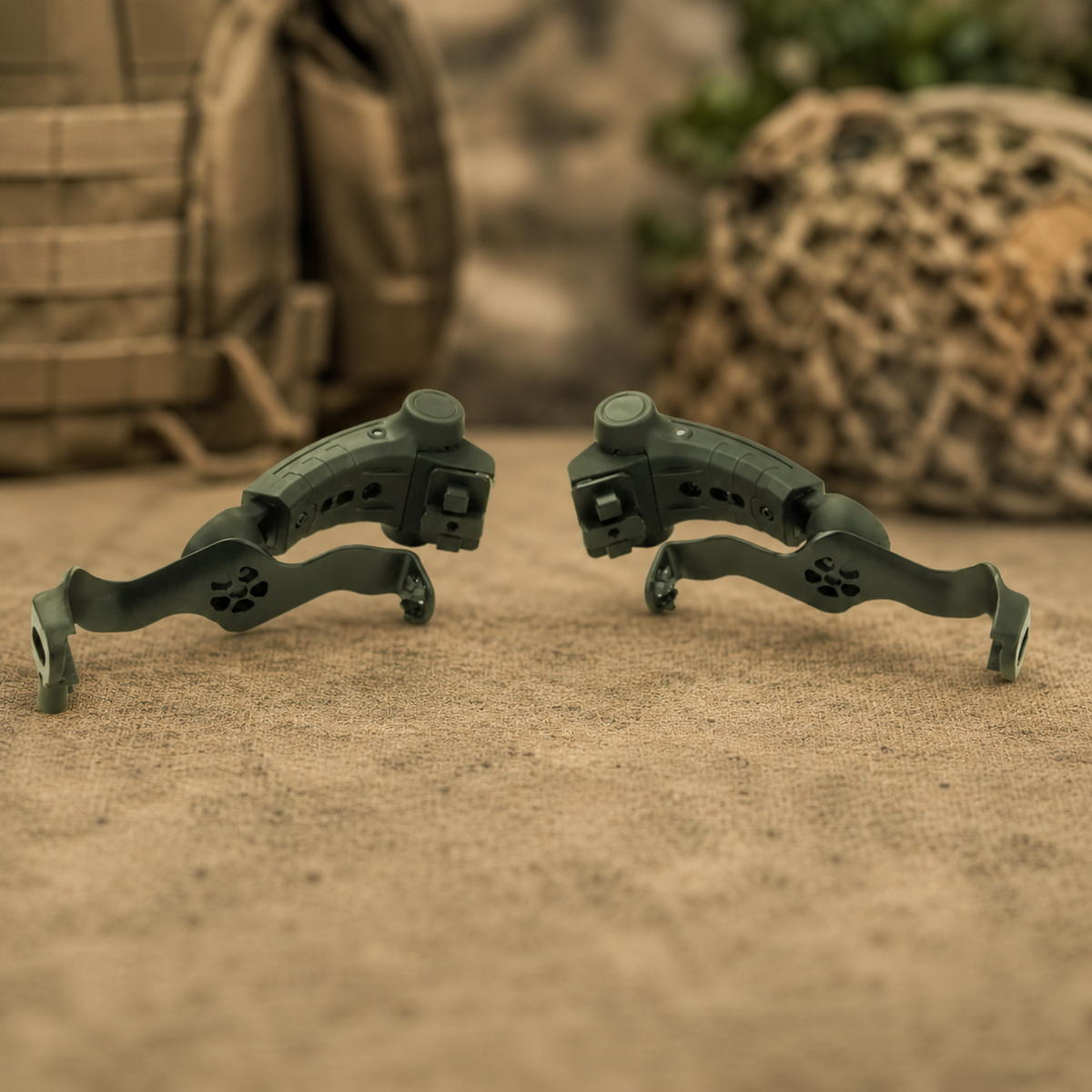 EARMOR M16A Team Wendy Helmrailadapter PLUS Headset Foliage Groen