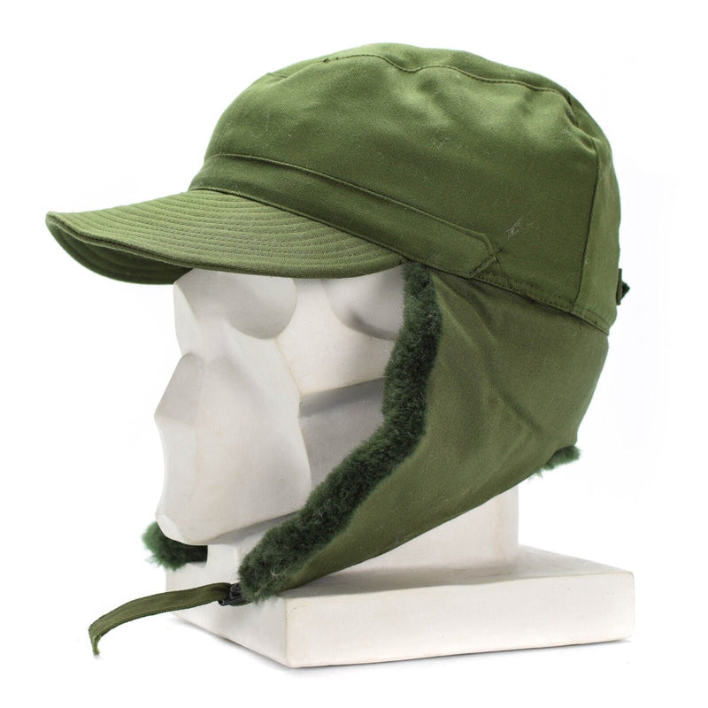 Origineel Zweeds Zweden militair leger Winter Green M59 Combat Field Cap Hat Nieuw