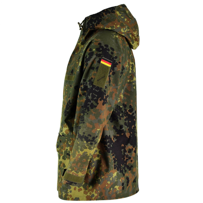 Origineel Duitse legerveldjack Goretex Flecktarn waterdichte regenparka nieuw