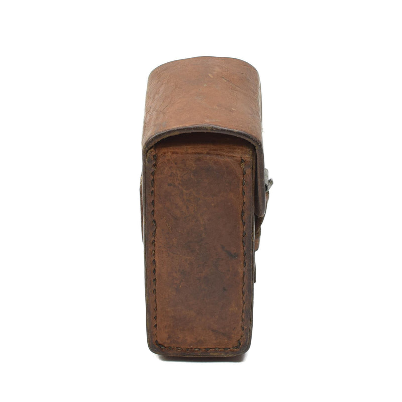 Origineel Zweeds militair hard lederen riem zakje Universal Magazine Bag Vintage