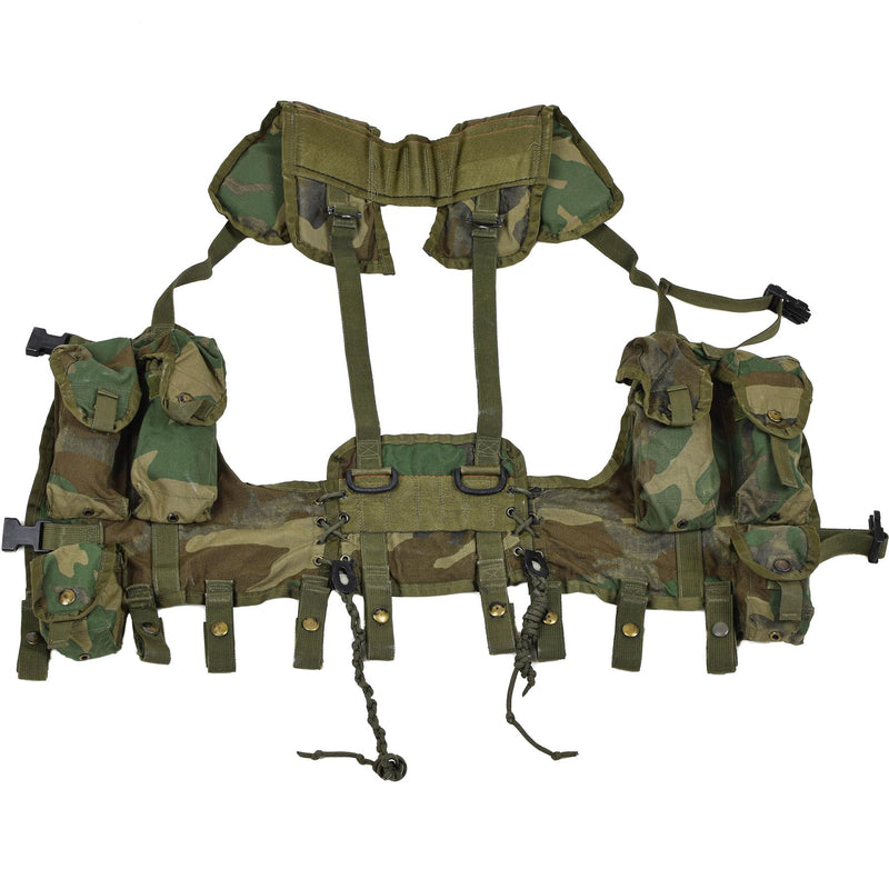 Origineel Amerikaans militair tactisch vest Combat Woodland Magazine Grenade Pouches