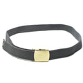 Canvas Army Military Casual Gray Belt met Gold Buckle unisex militair overschot