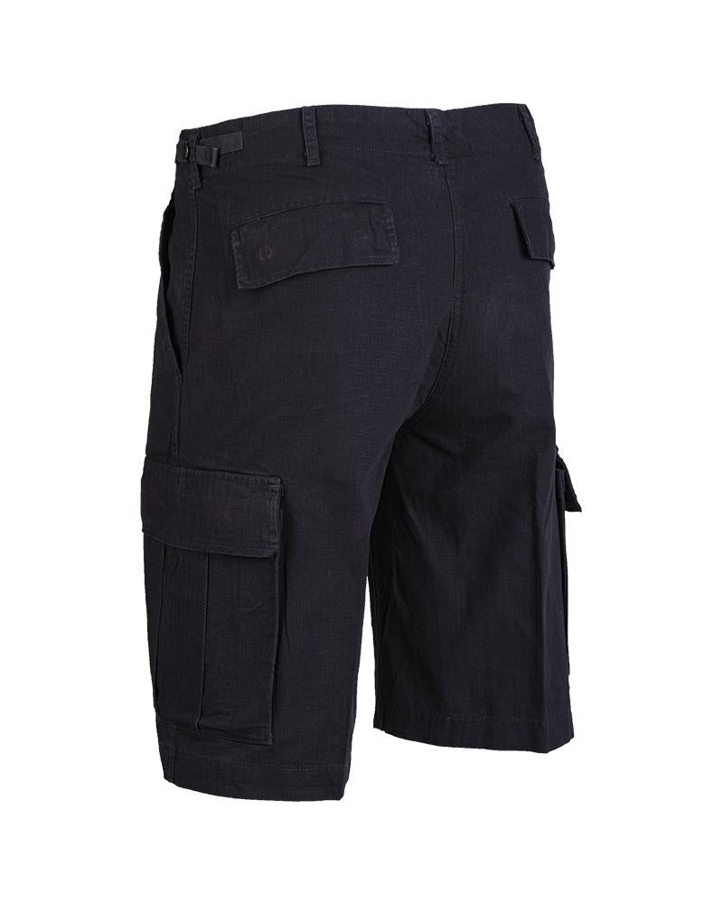 MIL-TEC merk Amerikaanse militaire stijl zwarte voorgewassen lichtgewicht Bermuda shorts