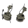 EARMOR M16A ARC Helmrailadapter PLUS Serie Gehoorbeschermer Coyote Bruin