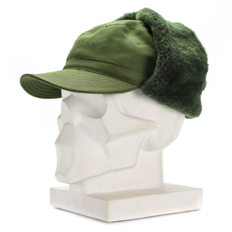 Origineel Zweeds Zweden militair leger Winter Green M59 Combat Field Cap Hat Nieuw