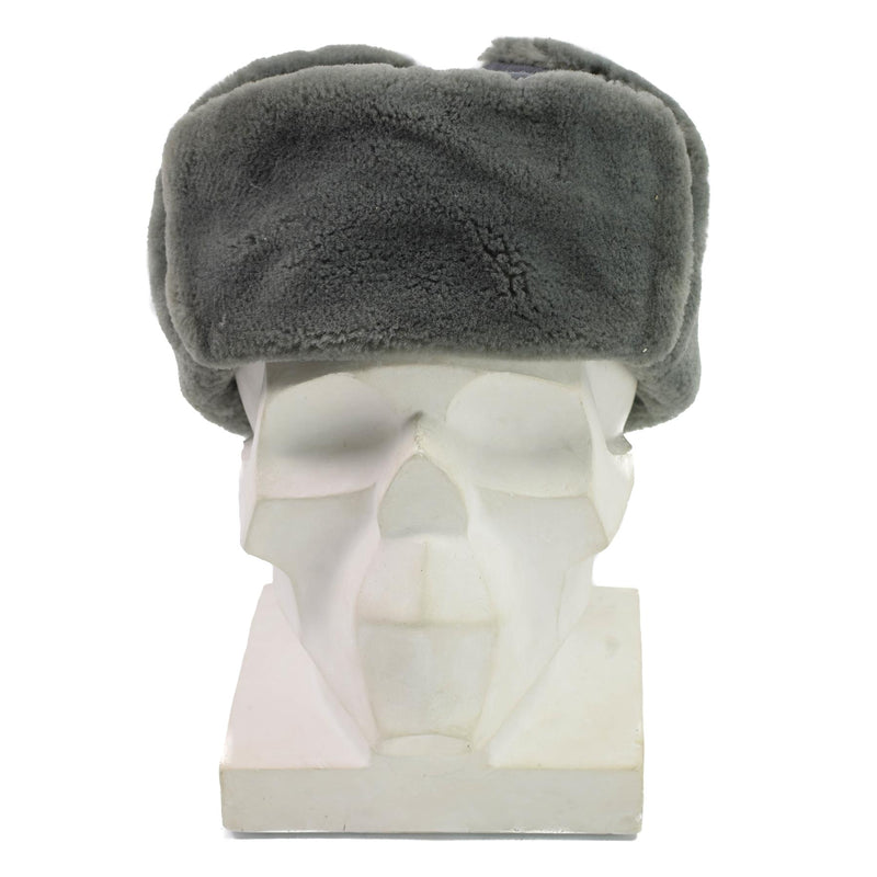 Originele Oost -Duitsland leger officier winterhoed koud weer ushanka faux fur nieuw