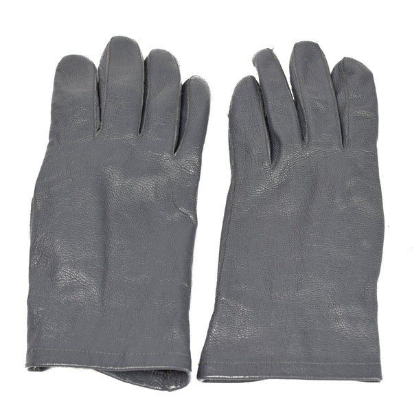 Originele Duitsland Leger Leerhandschoenen Grijs Tactisch militair surplus probleem