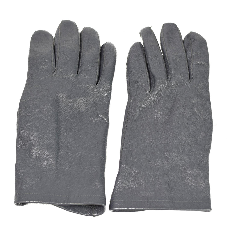 Originele Duitsland Leger Leerhandschoenen Grijs Tactisch militair surplus probleem