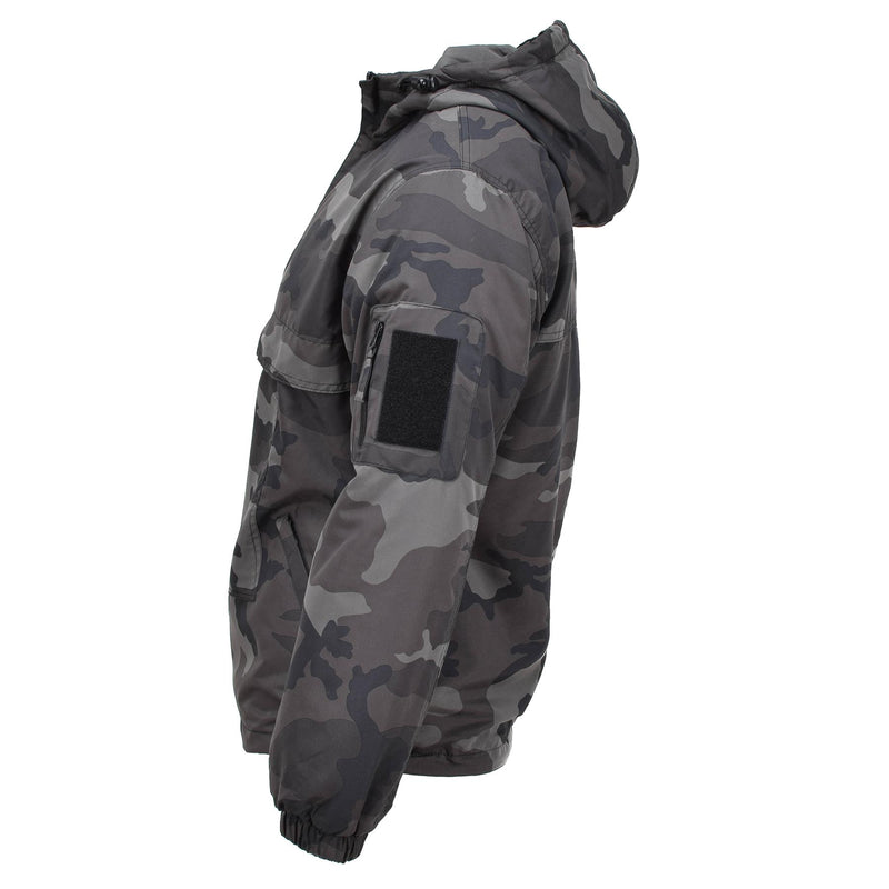 MIL-TEC Anorak Sports Jacket Lichtgewicht CCE Night Camouflage Sportswear met capuchon