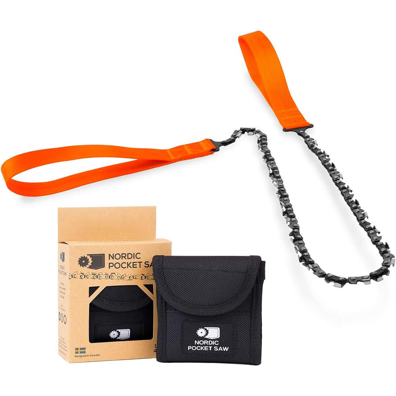 Noordse pocketzaag Portable Survival Tool Quality Hiking Chainsaw Orange Handles