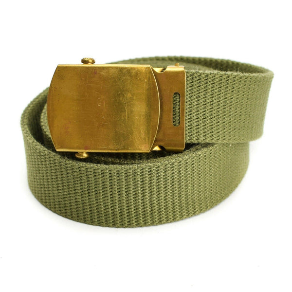 Origineel Zweeds leger Khaki Green Belt Military Canvas W Buckle Zweden
