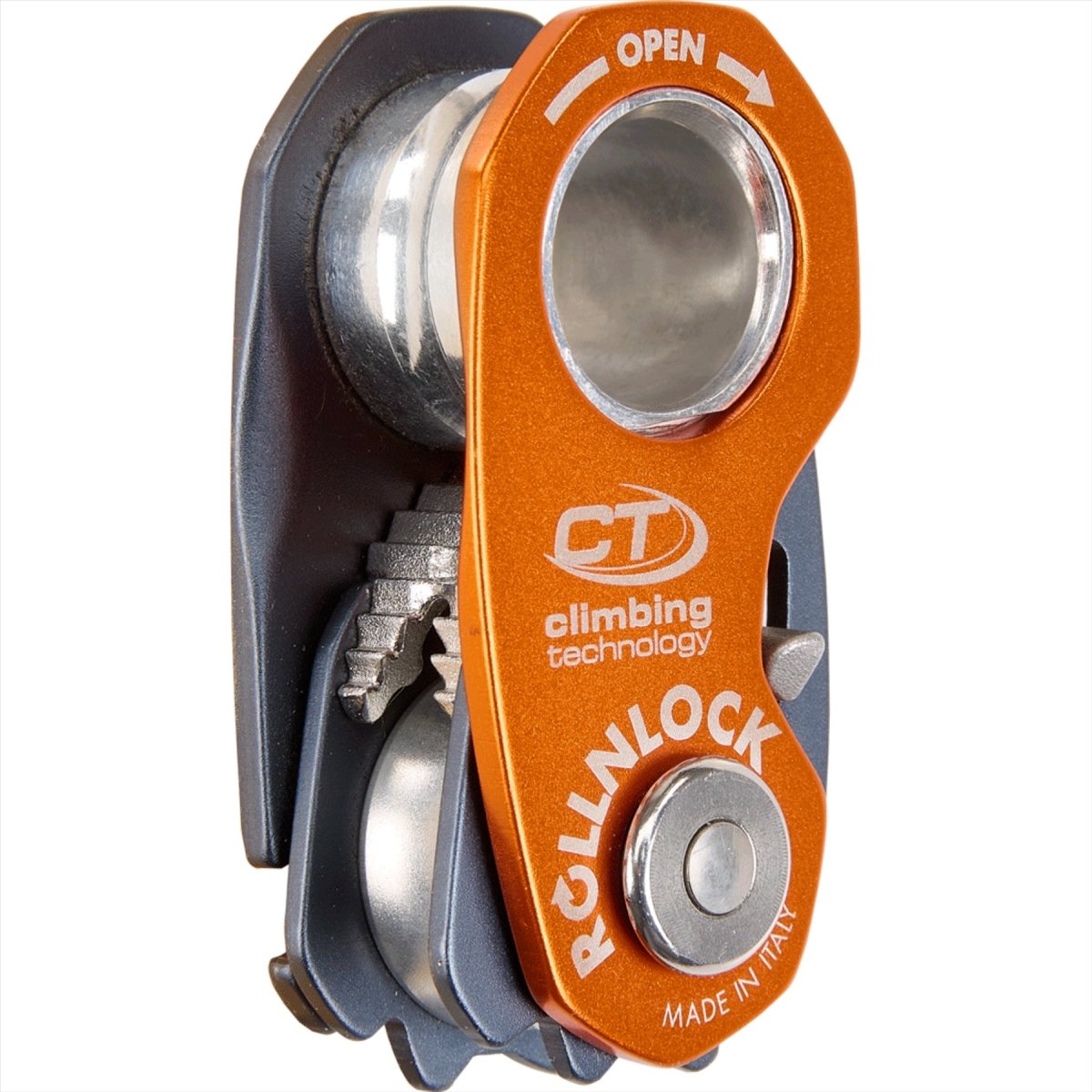Climbing Technology ROLLNLOCK Katrolapparaat Touwklem 3 in 1 Apparaat Oranje