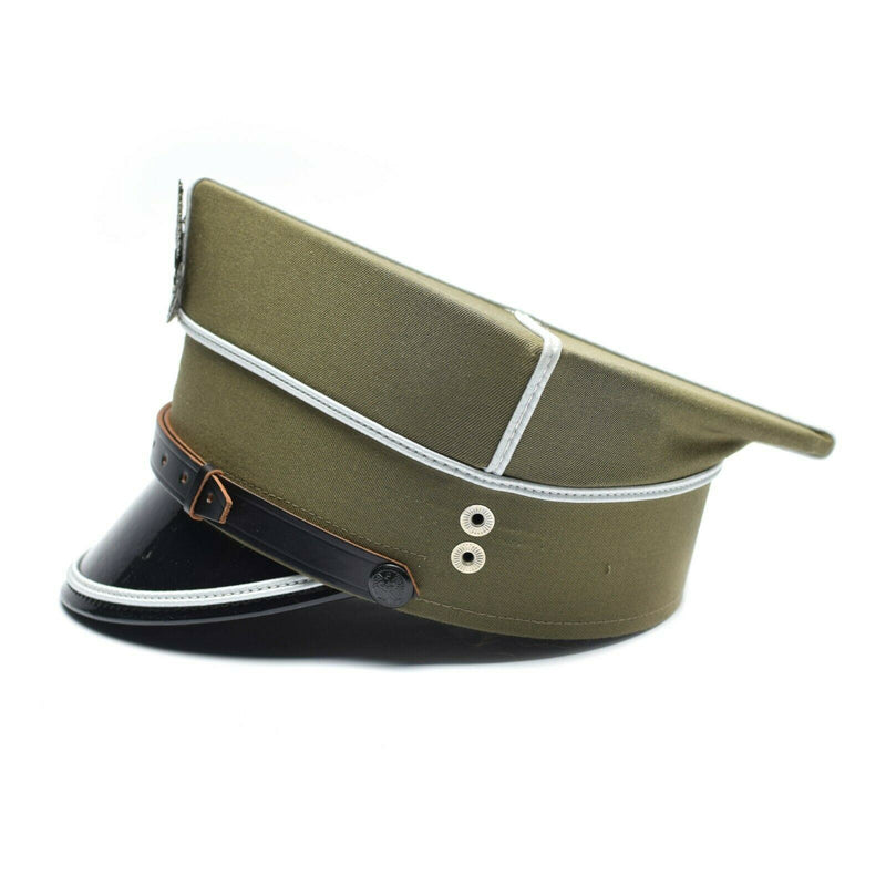 Echt Poolse militaire vizier Hoed Polen Army Officer Peak Eagle Cockade nieuw